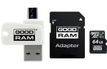 Goodram All in one M1A4-0640R12 m&auml;lukaart 64 GB MicroSDXC klass 10 UHS-I + kaardilugeja