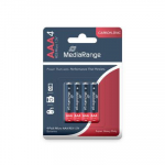BATTERY CARBON-ZINC AAA 1.5V/4PCS MRBAT141 MEDIARANGE