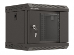 Wall-mounted installation rack cabinet 10 inches 4U 300x300 black