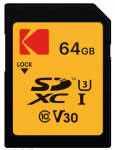 Kodak SDXC 64GB UHS-I U3 V30 Ultra Performance