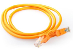 Patch Cord Cat5e UTP 0.5m orange moulded strain relief