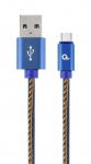 Cablexpert CC-USB2J-AMCM-1M-BL USB-kaabel USB 2.0 USB A USB C sinine