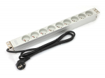1U aluminum PDU rackmoun table 16A 9x outlet