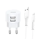 Charger T20 2xUSB 2,1A Lightning