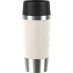 Emsa TRAVEL MUG Classic Twist (cream/stainless steel, 0.36 liters)