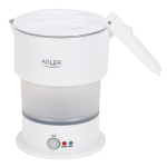 Silicone kettle ADLER AD 1377w White