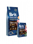 Brit Premium by Nature Light - kuiv koeratoit - &otilde;un, kana, mais, kalkun 15 kg