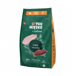 PAN MĘSKO &uuml;rtidega kalkuni ja pardilihaga M - kuiv koeratoit - 9 kg