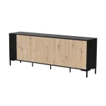 Cama MERCI kummut 200 x 40 x 74 cm must/k&auml;sit&ouml;&ouml; tamm
