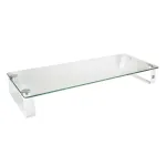 Glass tabetop monitor riser, max. 20kg