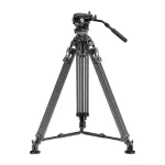 Neewer LL55 Carbon Fiber Video Tripod with Oil Head and Quick-Release Lock