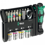 Wera Tool-Check Modular 1, bit set black/green, 21 pieces, including 1/4" bit ratchet