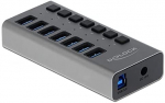 Delock External SS USB Hub 7Ports + Switch - 63669