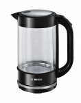Bosch TWK70B03 elektriline veekeetja 1,7 L 2400 W must, l&auml;bipaistev
