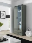 Cama vitriinkapp SOHO S6 2D2S hall/hall l&auml;ikega