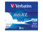 VERBATIM Blu-Ray BD-R XL 100GB 5 tk