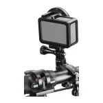 Puluz Aluminum Handlebar Mount with 360-Degree Rotation for Action Cameras (Black)