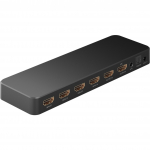 Goobay HDMI Matrix Switch 4 to 2 (4K @ 60Hz), HDMI Splitter (black)