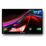 Verbatim PMT-17-4K - 17.3 - black, UltraHD/4K, IPS, touchscreen, HDR