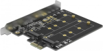DeLOCK PCI Express x1 card to 2 x internal M.2 Key B, adapter