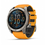 Garmin Fenix 8 3,56 cm (1,4") AMOLED 51 mm Digitaalne 454 x 454 pikslit Puuteekraan Titaan WiFi GPS (satelliit)
