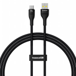 Baseus Flash 2 USB A - USB C kiirlaadimiskaabel 1 m 100 W must