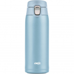Emsa TRAVEL MUG light thermal mug (light blue, 0.4 liters, flip lid)