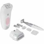 Braun Silk-&eacute;pil 5-230, epilator white/pink, incl. bikini trimmer, shaving head, trimmer head