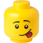 Room Copenhagen LEGO Storage Head "Silly", large, storage box (yellow)
