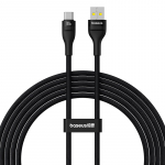Baseus Flash 2 USB A - USB C kiirlaadimiskaabel 2 m 100 W must