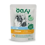 OASY Chunks in gravy Kitten with chicken- wet cat food - 85g