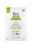 BRIT Care koeratoit keskmise t&otilde;u t&auml;iskasvanud kana ja putukatega - kuivtoit koerale - 3 kg