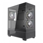 Gembird m&auml;ngukorpus Fornax X550 akvaariumit&uuml;&uuml;pi, ATX, 2x USB 3.2 + 1x USB type-C, must