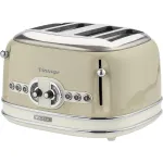Ariete Vintage 4-slot toaster 156 (beige, 1,600 watts, for 4 slices of toast)