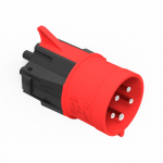 NRGkick connector attachment 32A - 5-pin, max. 22kW, adapter black/red, for NRGkick charging unit