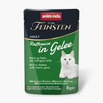 ANIMONDA Vom Feinsten Adult Raffinesse tarretises rikas kana ja ulukilihaga &ndash; m&auml;rg kassitoit &ndash; 85 g