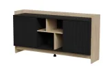 Cama PORTO 2D kummut 150x38x77 tamm/must