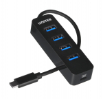 UNITEK HUB USB-C 4XUSB-A 3.1, AKTIIVNE, 10 W, H1117B