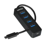 UNITEK HUB USB-C 4XUSB-A 3.1, AKTIIVNE, 10 W, H1117B