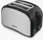 Brock BT 1003 SS Toaster 800W, Black/Steel