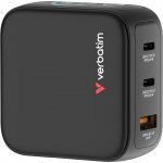 Verbatim Mini GaN charger with display (black, 65 watts)