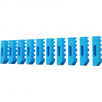 Lindy DisplayPort lock (without key) (10 pieces, code blue)