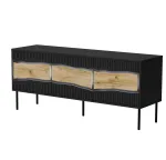 Cama INSERTO 3D telekapp 143,5x40x61,5 must + LED