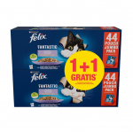 PURINA Felix Fantastiline maitsete valik tarretises - m&auml;rg kassitoit - 44x85g + 44x85g TASUTA