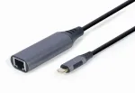 Gembird A-USB3C-LAN-01 s&uuml;learvuti dokkimisjaam/pordi replikaator USB 3.2 Gen 1 (3.1 Gen 1) Type-C must, hall