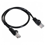 Lanberg PCU5-20CC-0050-BK v&otilde;rgukaabel must 0,5 m Cat5e U/UTP (UTP)