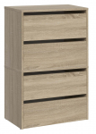 Topeshop MODO X2 SONOMA shoe organizer Closed Sonoma oak