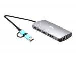 I-TEC USB-C metallist nanodokk 3xDisplay+PD