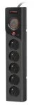 Power strip Z5 5m 5x230V 10A Z5/50/CZ black
