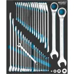 Hazet wrench set 163D-9/42, size 1/2++ (42 pieces, ring wrench with switchable ratchet function)